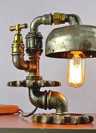 Настольная лампа в стиле стимпанк1 фото