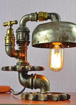 Настольная лампа в стиле стимпанк6 фото