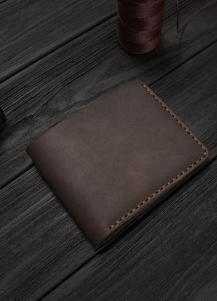 Мужской кожаный бумажник voile vl-mw2-brn коричневый2 фото