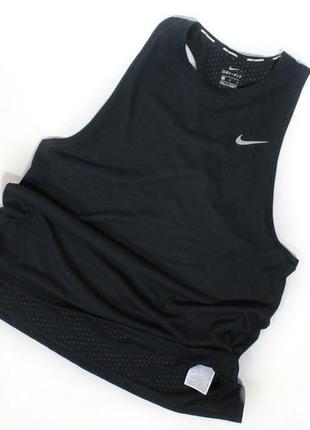 Nike dri fit оригинальная черная майка для тренировок спортивный мужской размер м