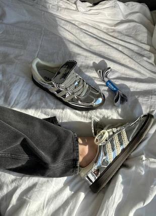 Кросівки adidas samba wales bonner silver7 фото