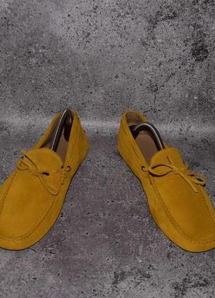 Tod's driving loafers (мужские кожаные замшевые туфли лоферы мокасины2 фото