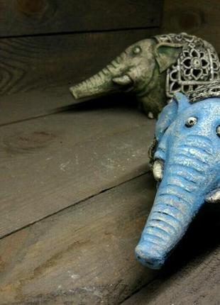 Керамический подсвечник "слон"2 фото