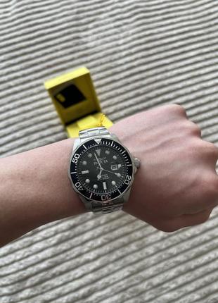 Часы invicta pro diver black dial stainless steel mens 43mm