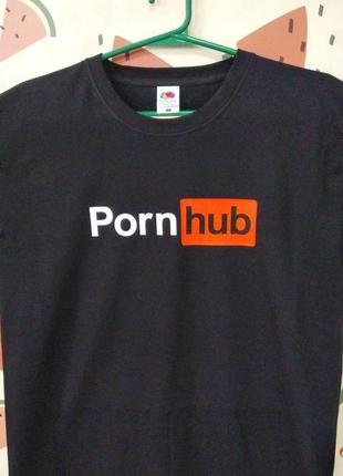 Мужская футболка push it с принтом "порн хаб porn hub"