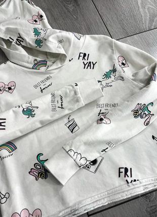 Хлопковое худи h&amp;m 3