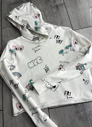 Хлопковое худи h&amp;m 2