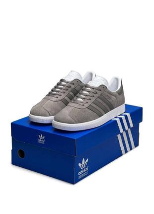 Чоловічі кросівки adidas originals gazelle gray9 фото