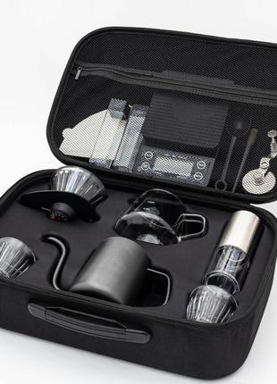 Подарочный дорожный набор для приготовления фильтр &ndash; кофе/заварник чайник кофемолка чашка фильтр пакеты tomas