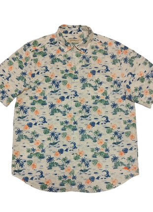 Гавайская пляжная/повседневная рубашка с коротким рукавом tommy bahama/pacific legend/hang...