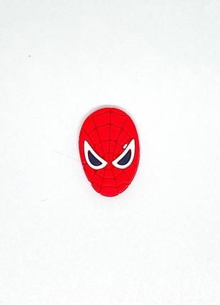 Нашивка spider man людина павук 16х25 мм (червона)