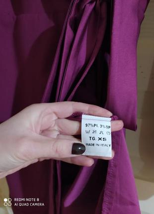 Фіолетове атласне плаття назапах италия4 фото