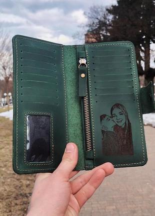Лазерне гравіювання на портмоне гаманець type # 21 фото