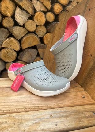 Crocs literide pearl женские кроксы сабо