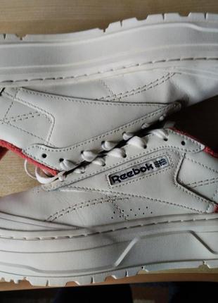 Кеди reebok club c double geo white gv8353 оригінал натуральна шкіра