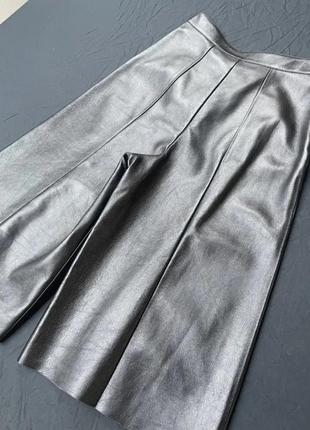 Celine кожаные брюки кюлоты s5 фото