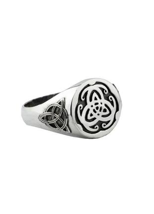 Серебряное кольцо трикветра, кольцо символ, кольцо викингов2 фото