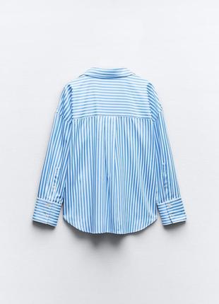 Zara бавовна сорочка, хлопкова рубашка6 фото