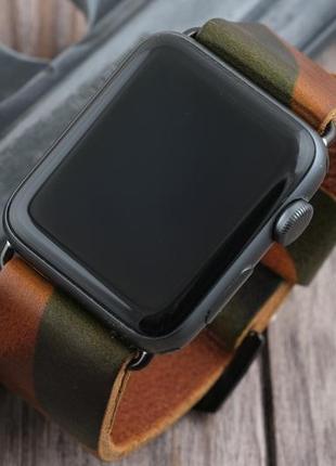 Камуфляжный ремешок для apple watch series 1,2,3,4,5,6 на38/40 и 42/448 фото