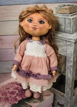 Интерьерная текстильная кукла. элиза5 фото