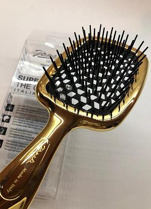 Гребінець janeke з металізованим напилення під золото