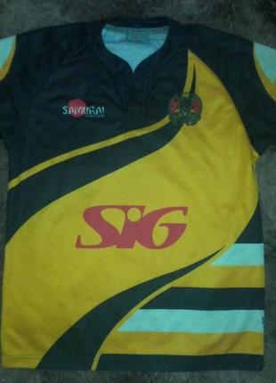 Футболка спортивная, регби samurai винтаж