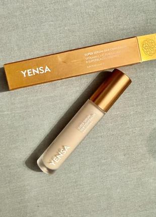 Пептидный консилер-сыворотка yensa super serum silk concealer, оттенок 1 light4 фото