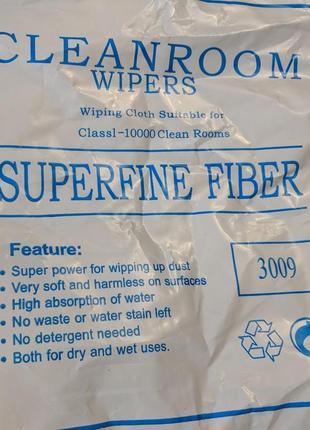 Серветки для чищення cleanroom wipers 100 шт 4*4 дюйма для чищення тканини без пилу superfine