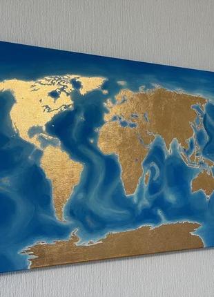 Картина "карта мира"2 фото