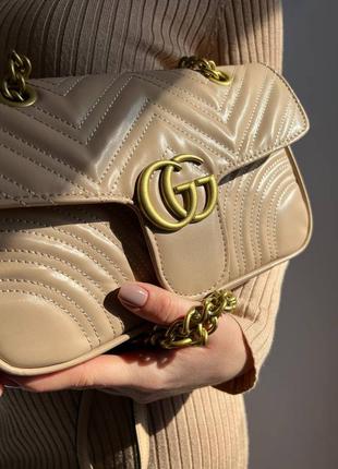 Gucci marmont (cream)2 фото