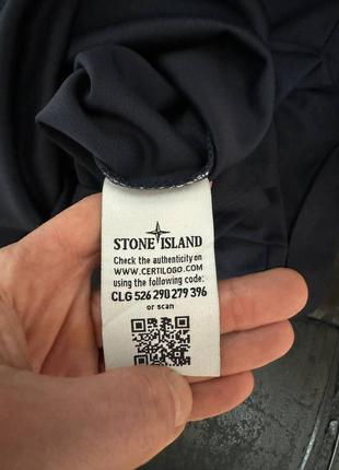 Чоловіче поло stone island black3 фото