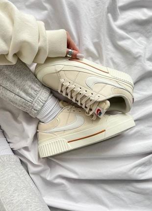 Кроссовки nike wmns court legacy lift 'pearl white'6 фото