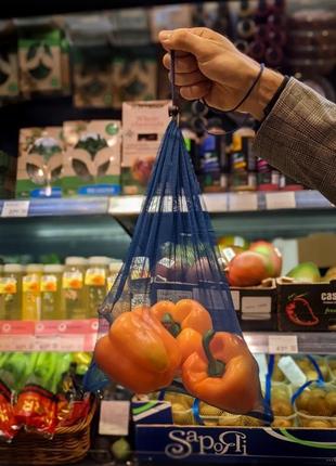 Еко торбинки набір 5 шт еко мішечки для продуктів, екоторбинки сіточки, екомішечки, сіточки, сіточка4 фото