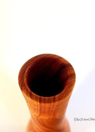 Дерев'яна ваза ручної роботи.7 фото