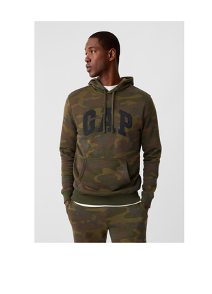 Худі gap logo hoodie оливковий камуфляж оригінал (розміри та кольори)