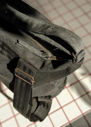 Черный городской рюкзак унисекс минимализм, рюкзак-сумка8 фото