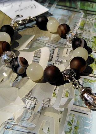 Браслет из камней "аромат кофе"