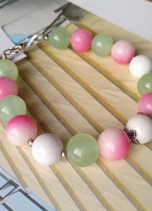 Браслет из камней "орхидея"3 фото