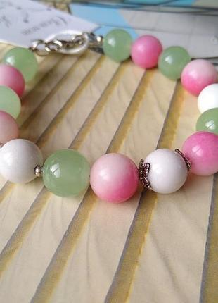 Браслет из камней "орхидея"2 фото