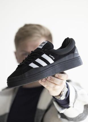 Adidas campus x bad bunny black6 фото