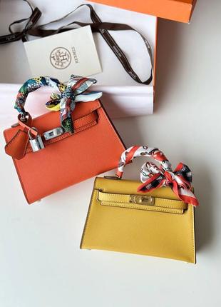 Сумка hermes kelly mini 19 cm