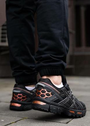 Мужские кроссовки asics gel kahana 8 black rose gold8 фото