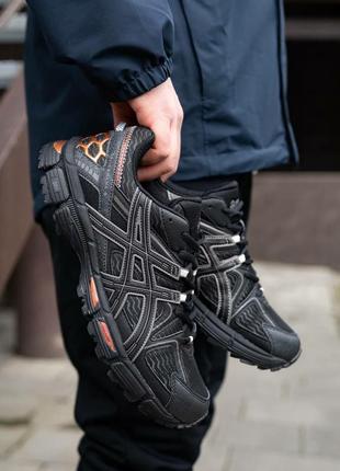 Мужские кроссовки asics gel kahana 8 black rose gold2 фото