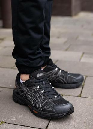 Мужские кроссовки asics gel kahana 8 black rose gold5 фото