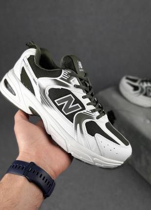 Мужские кроссовки new balance 530 white burgundy 1950 баланс белого с бордовым цветами