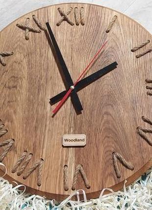 Часы с масива дерева дуб1 фото