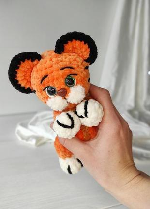 Плюшева іграшка тигр. символ нового року. іграшки ручної роботи на замовлення2 фото