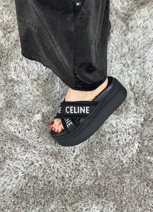 Тапочки celine танкетка