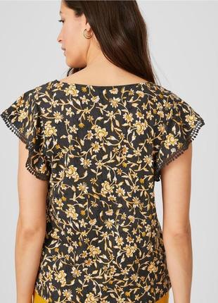 Красивая качественная футболка блуза c&a германия хлопок этикетка3 фото