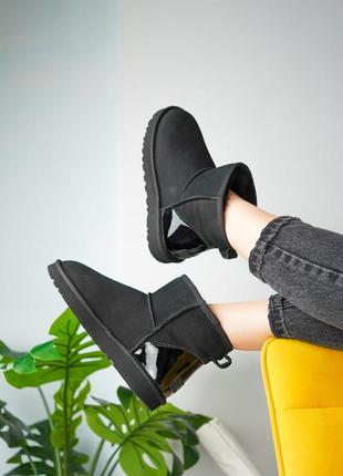 Жіночі чорні уггі ugg mimi classic black